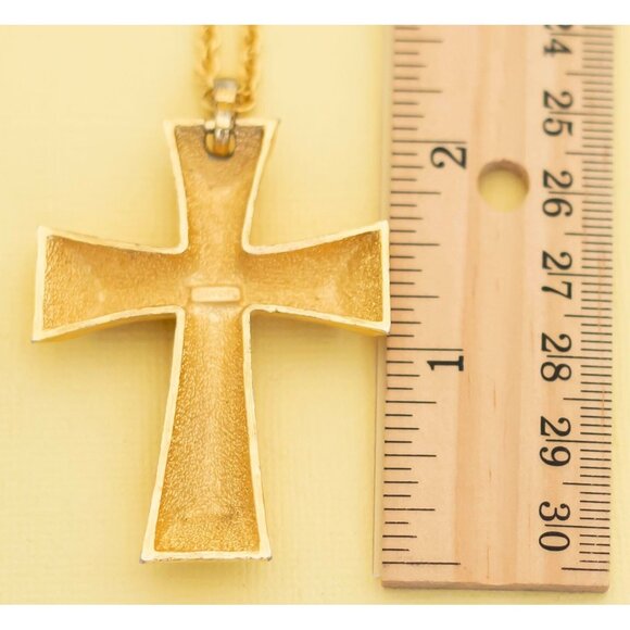 Vintage Elegant Celtic Cross Necklace by Avon 30 inch i24 - Picture 4 of 4